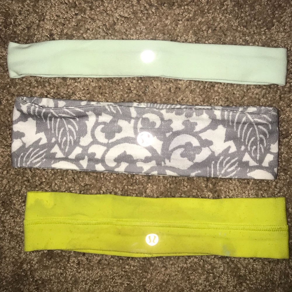 Lululemon headbands set of 3